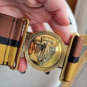 Limited edition Gucci Armor & Knight medalion collection adjustable belt